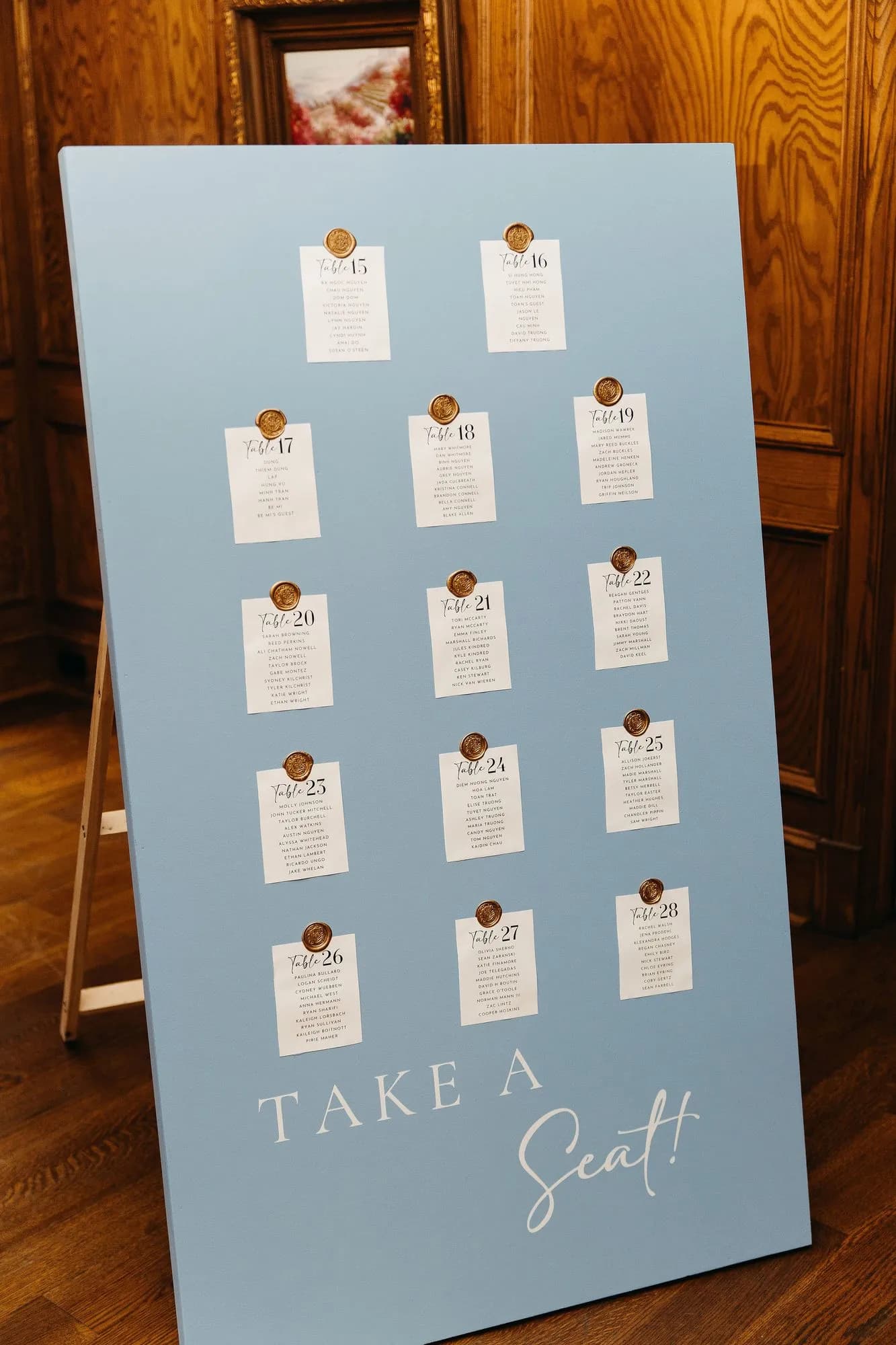 Seating chart display