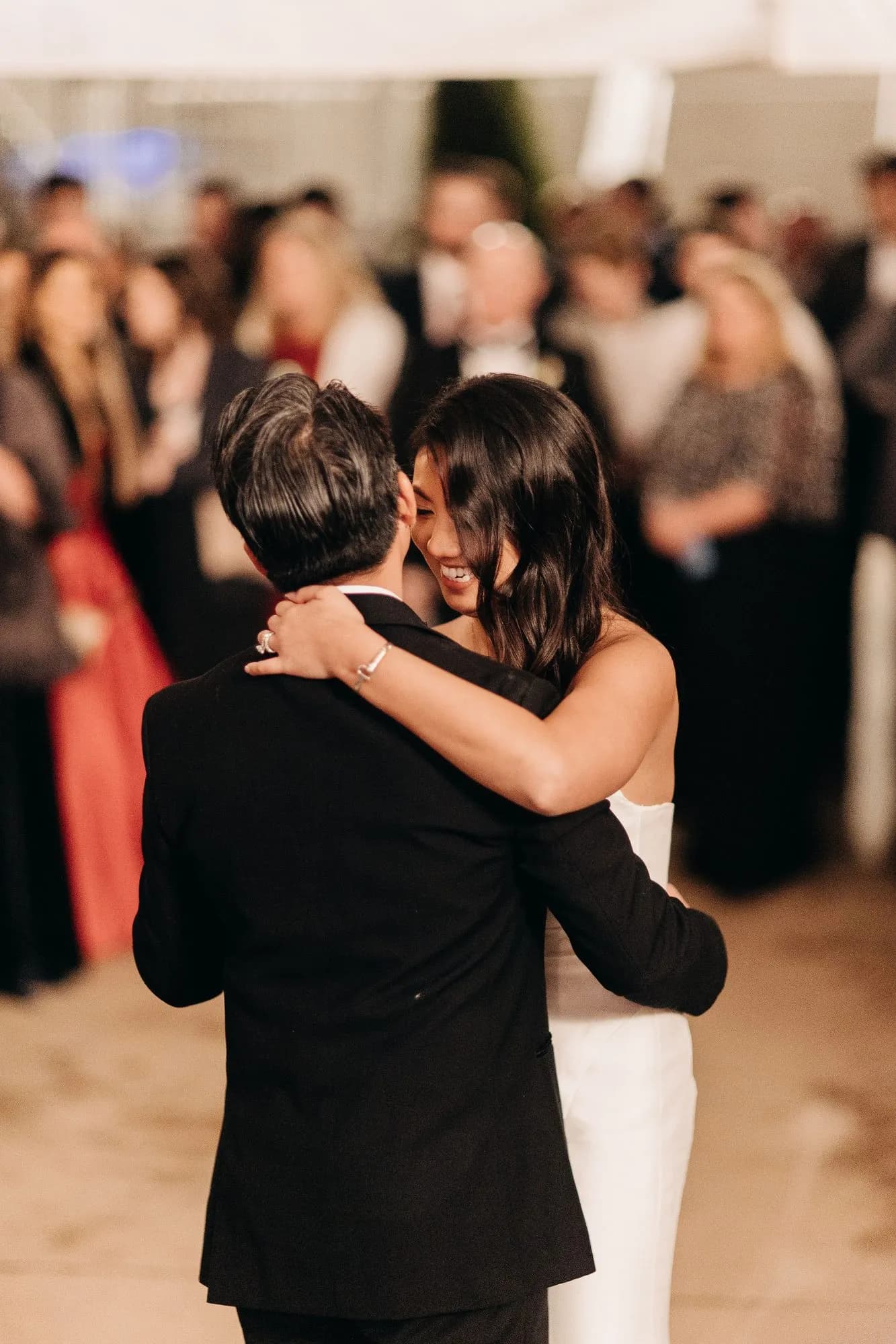 An embrace on the dance floor