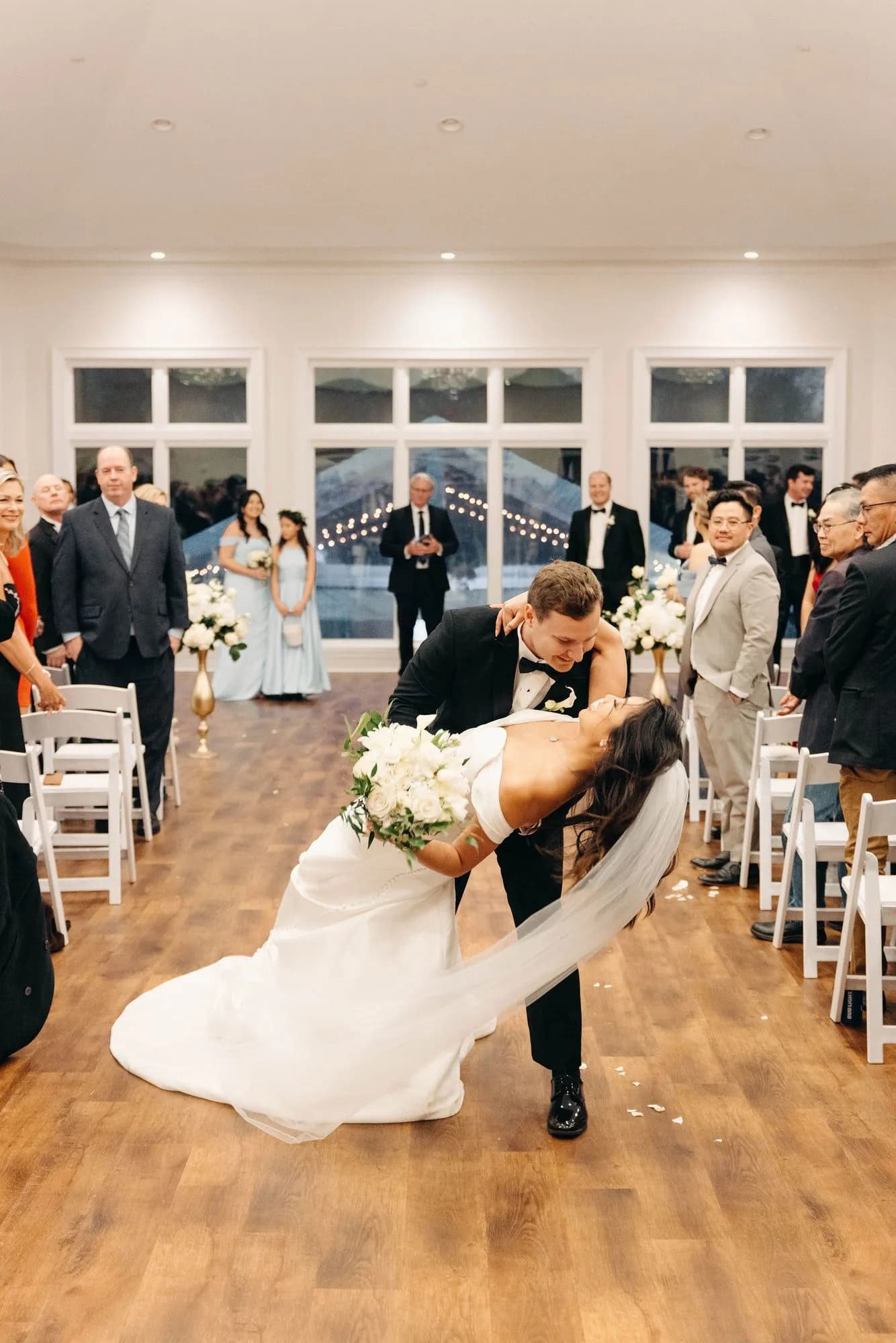 The grand entrance into the reception