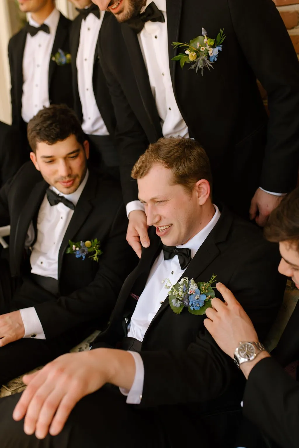 The groomsmen together