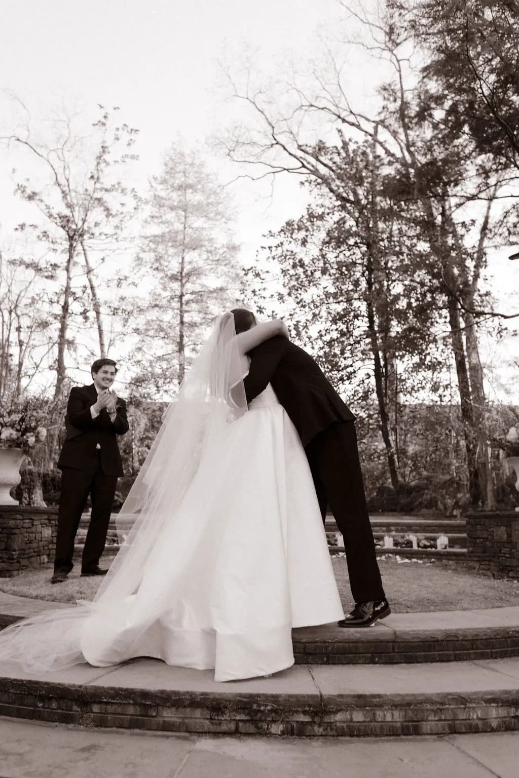 A kiss during the recessional