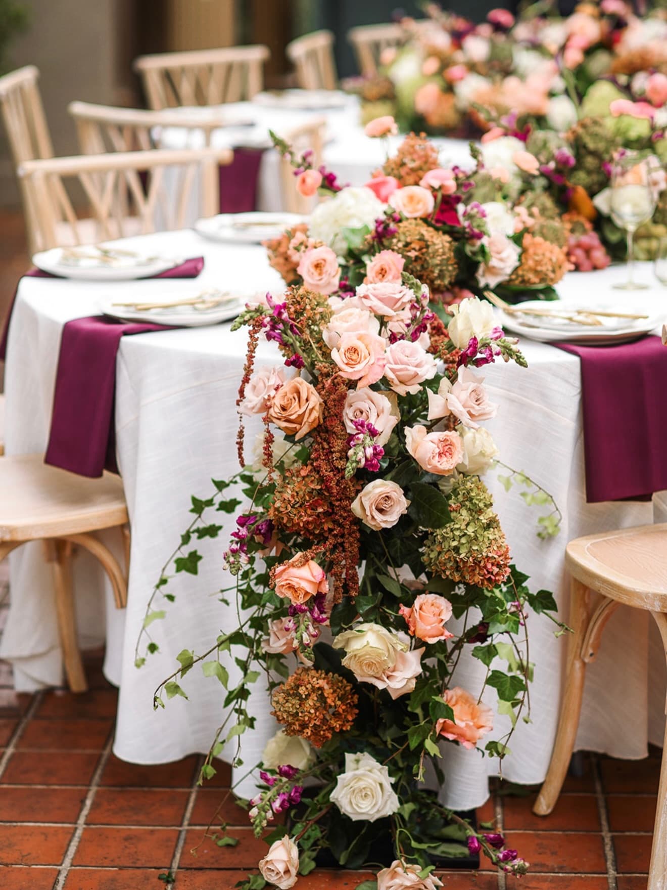 Floral centerpiece detail